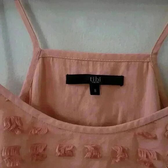 Tibi Peach Peplum Tank Size 8 - Picture 3 of 4